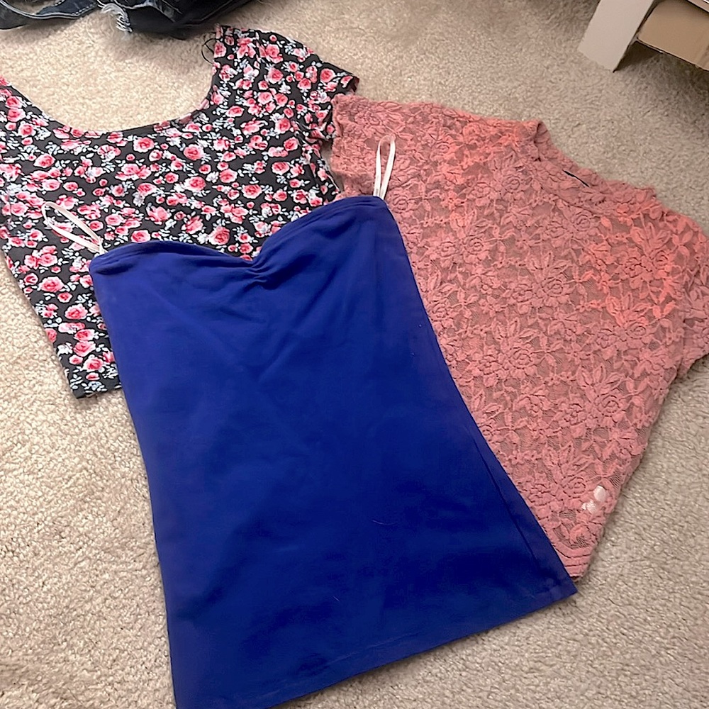Crop tops/tube top (3pk)